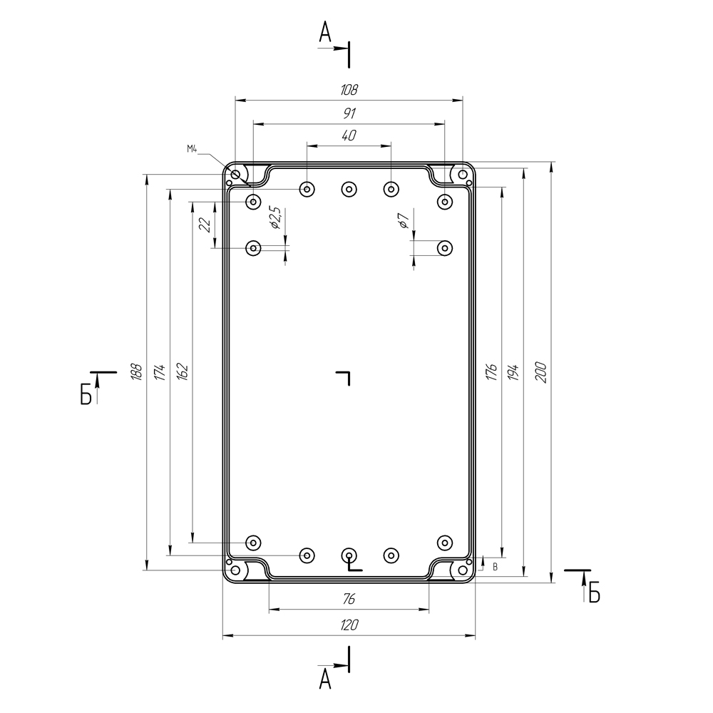 Гермобокс 200х120х75 мм для 3G/4G антенны