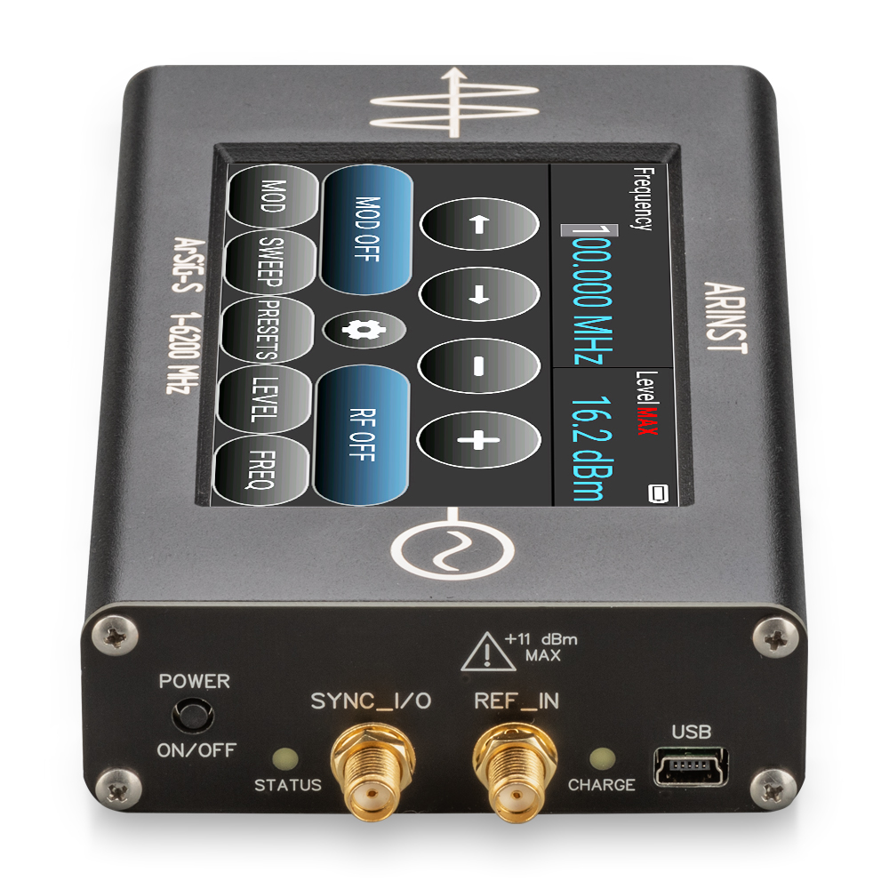 ARINST ArSiG-S  портативный генератор синусоидального сигнала