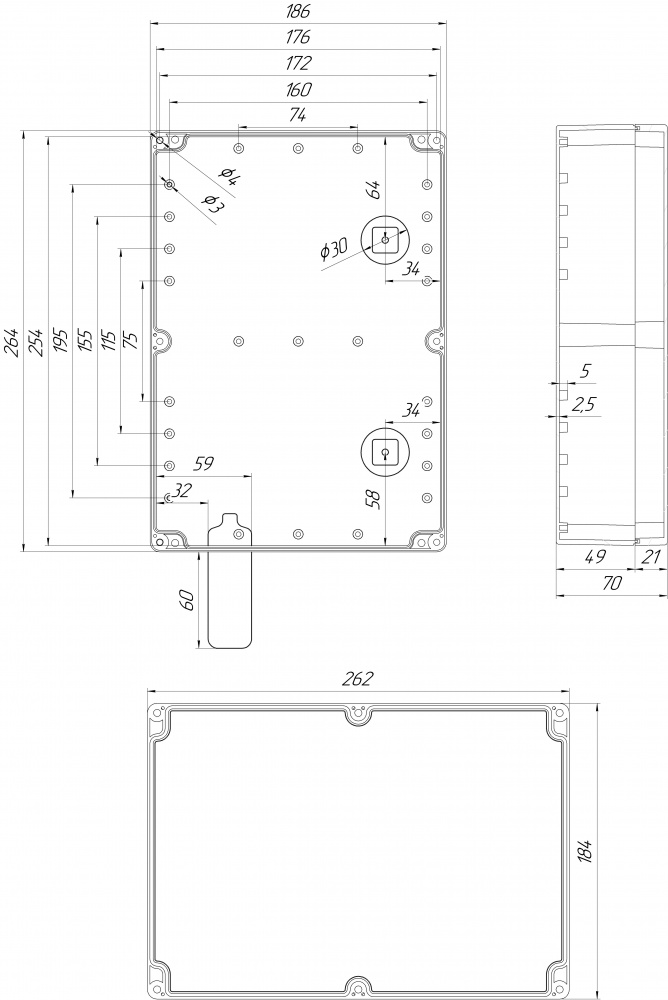 Широкополосная 2G/3G/4G MIMO антенна усилением 20 дБи KAA20-1700/2700 BOX