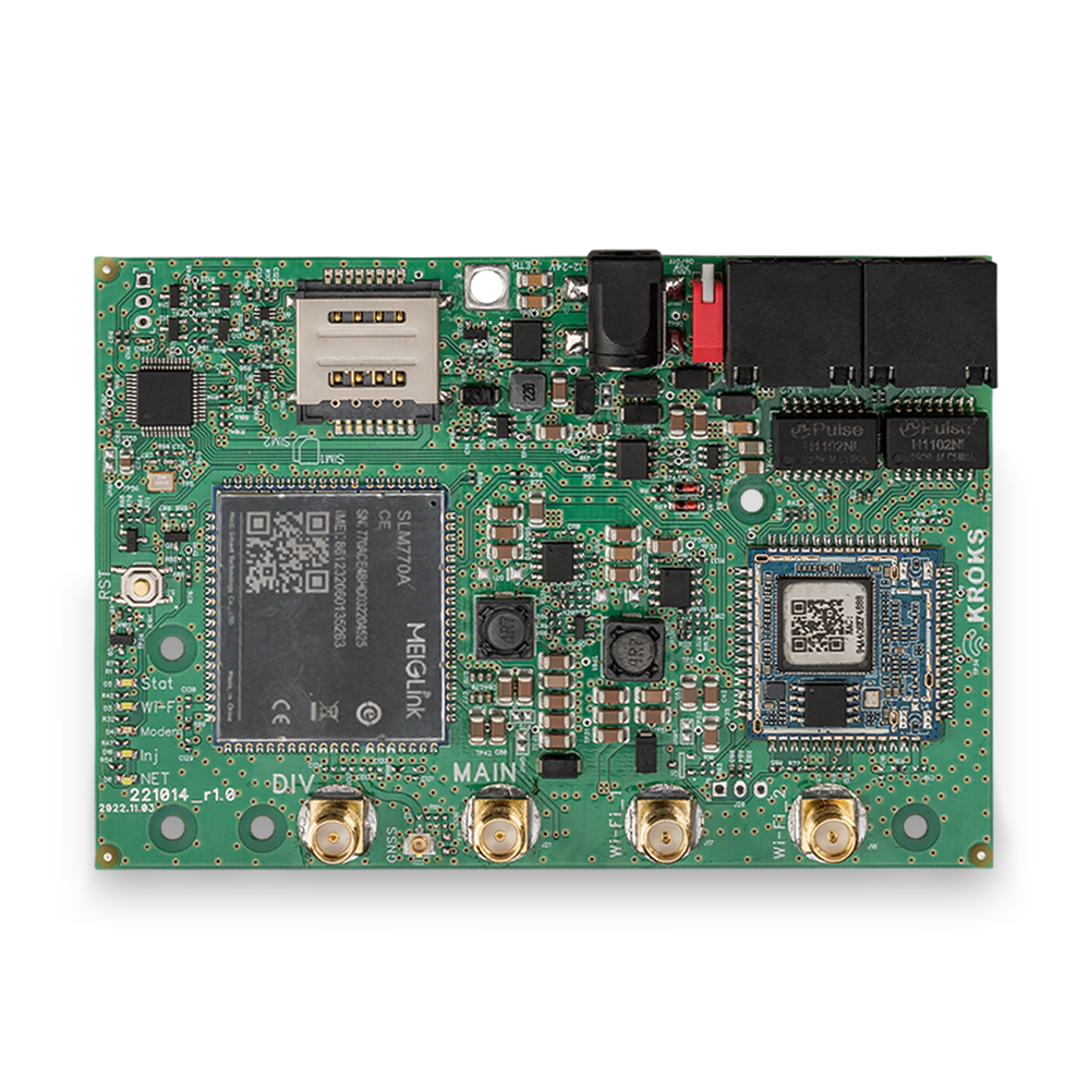 Роутер Kroks Rt-Brd RSIM m4 с модемом LTE cat.4 и поддержкой SIM-инжектора