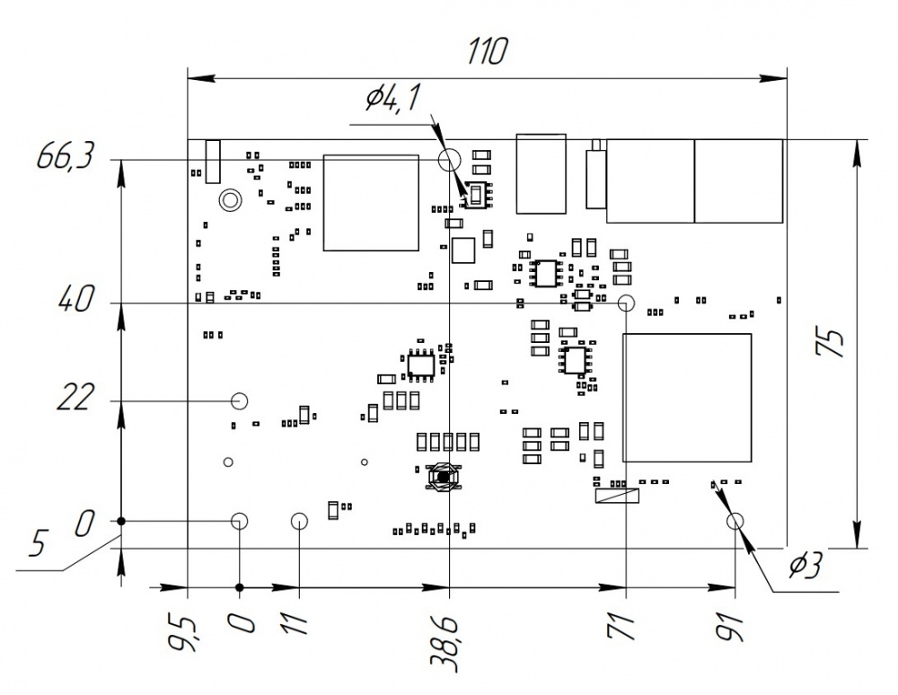 Роутер Kroks Rt-Brd RSIM e для установки в гермобокс с поддержкой m-PCI модемов и SIM-инжектора