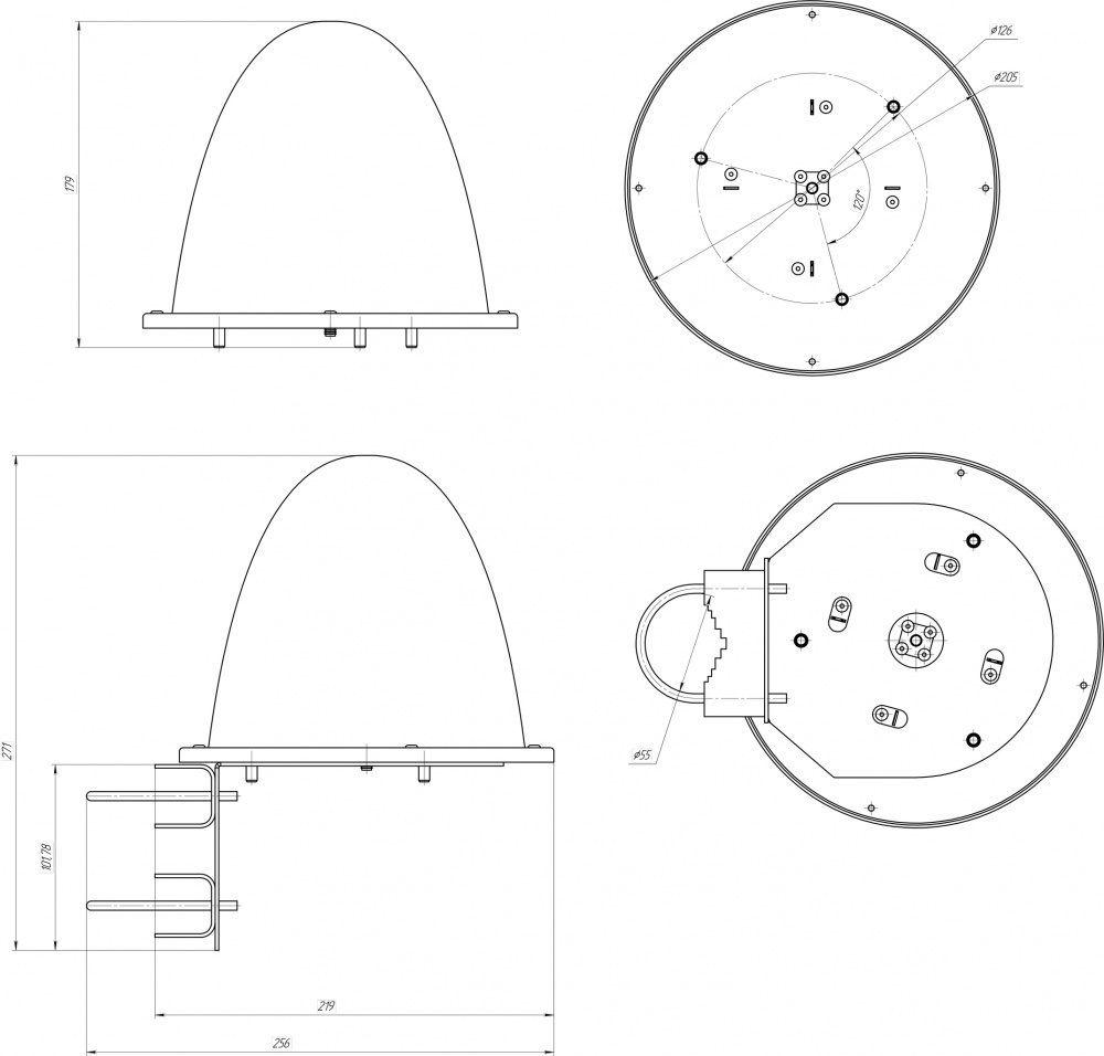 Широкополосная антенна KC7-400/7500