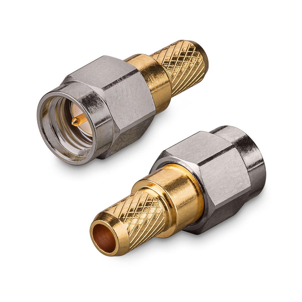 Разъем SMA(male) на кабель RG-195/RG-58, обжимной до 18 ГГц, rev.T