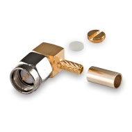 Разъем SMA(male) на кабель RG-316, угловой, обжимной до 6 ГГц, rev.T